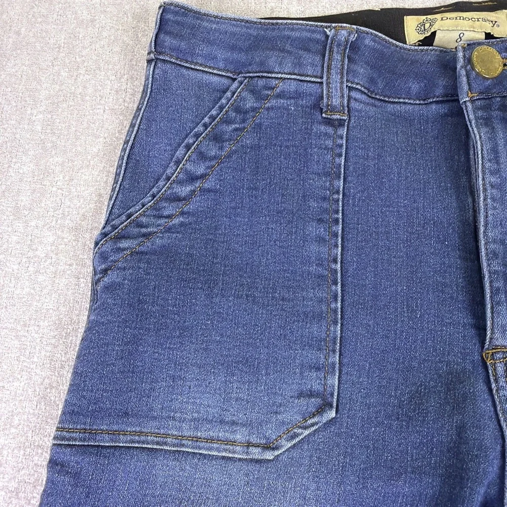Democracy‎ Jeans Womens 8 Bootcut Utility Pocket High Rise Stretch Ab Technology
